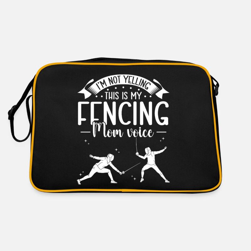 Fechten Fencer Sport Schwert Epee Sabre Retro Tasche