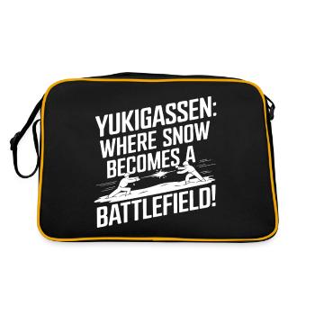 Yukigassen : Là où la neige devient une bataille ! - Sac Retro - noir/or - Dos