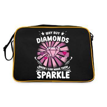 Diamond Painting Artist Why Buy When I Can Diamond - Retro Bag - black/gold - Back
