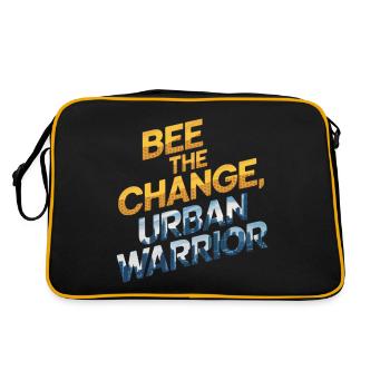 Bee the Change Urban Warrior Design - Retro Bag - black/gold - Back