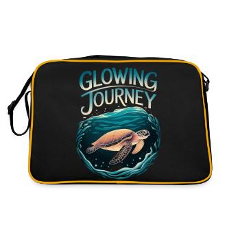 Voyage lumineux tortue design - Sac Retro - noir/or - Dos