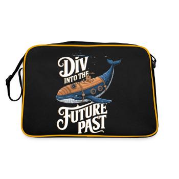Dive Into The Future Past Design - Retro Bag - black/gold - Back