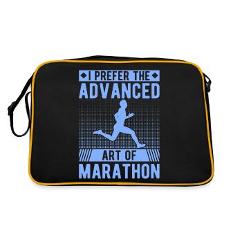 Funny XC Running Gift XC Runner Edition - Retro Bag - black/gold - Back