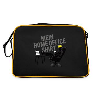 Chemise de bureau à domicile - Sac Retro - noir/or - Dos