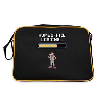 Chemise de bureau à domicile - Sac Retro - noir/or - Dos