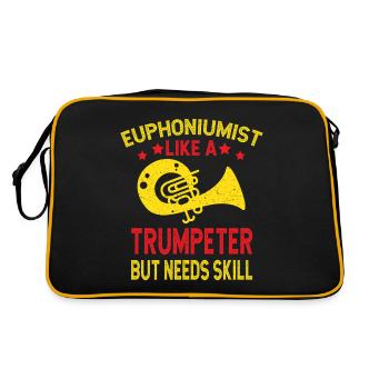 Un trompettiste à euphonium a besoin d’habileté pour marcher comme baryton - Sac Retro - noir/or - Dos