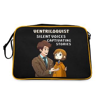 VENTRILOQUIST SILENT VOICES CAPTIVATING STORIES - Retro Bag - black/gold - Back