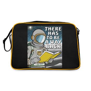 LIVRE D’ASTRONAUTE IL DOIT Y AVOIR UN MOYEN DE REVENIR - Sac Retro - noir/or - Dos