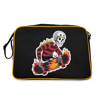 PLANCHE À ROULETTES FLAMBOYANTE - Sac Retro - noir/or - Dos