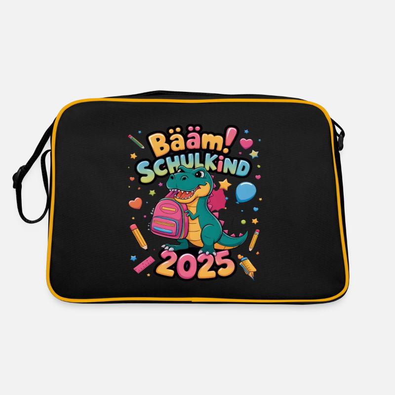 Schulkind 2025 Einschulung Schulanfang Retro Tasche