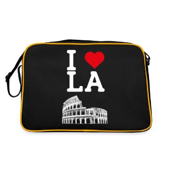 J’aime LA Heart Flag Los Angeles Colosseum Cool - Sac Retro - noir/or - Dos