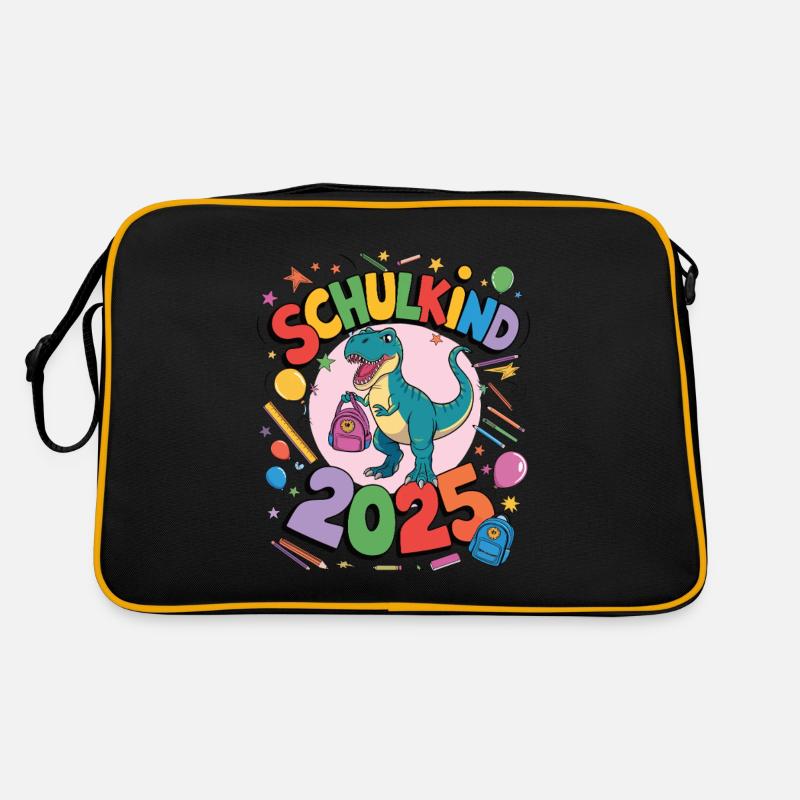 Schulkind 2025 Einschulung Schulanfang Retro Tasche