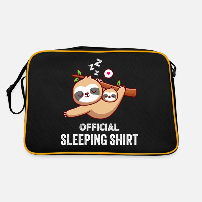 chemise de nuit ANGLAIS Plan de travail 1 - Sac Retro - noir/or