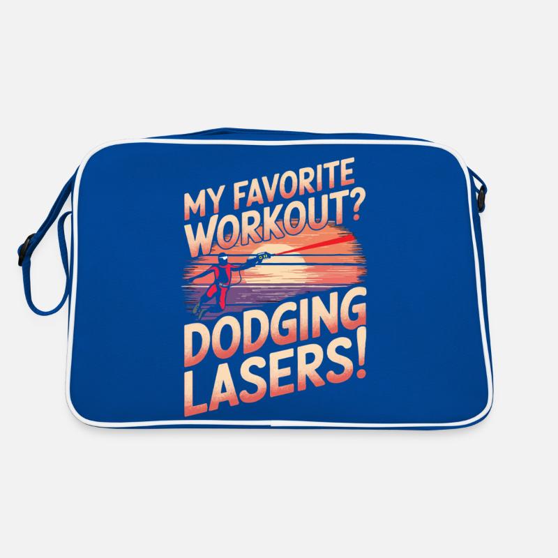 My favorite workout? Dodging lasers! Retro Bag