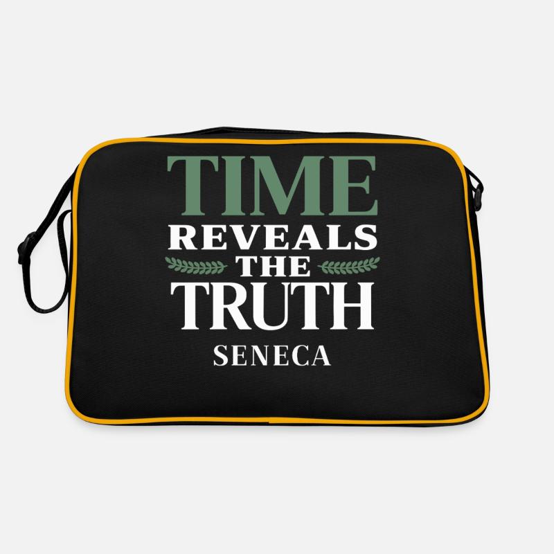 Sénèque | Le temps révèle la vérité – Citation stoïcienne Sac Retro