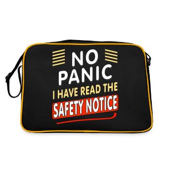 No Panic - Retro Bag - black/gold - Back
