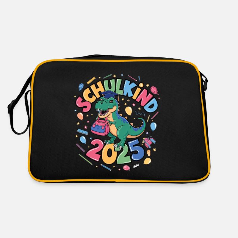 Schulkind 2025 Einschulung Schulanfang Retro Tasche