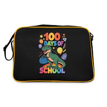 100e jour d’école 100 jour d’école des enfants - Sac Retro - noir/or - Dos