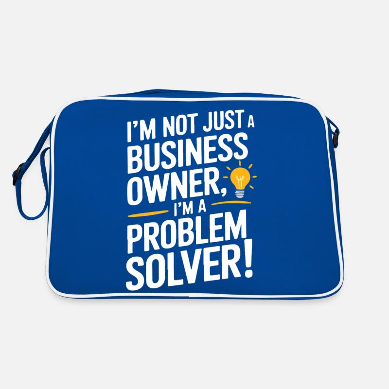 Ich bin nicht nur ein Geschäftsinhaber; Ich bin ein Problemlöser Retro Tasche