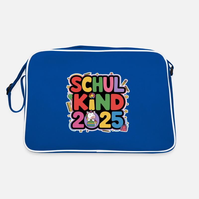 Schulkind 2025 Einschulung Schulanfang Retro Tasche