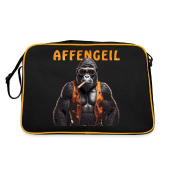 MONKEY GORILLA MONKEY - Retro Bag - black/gold - Back