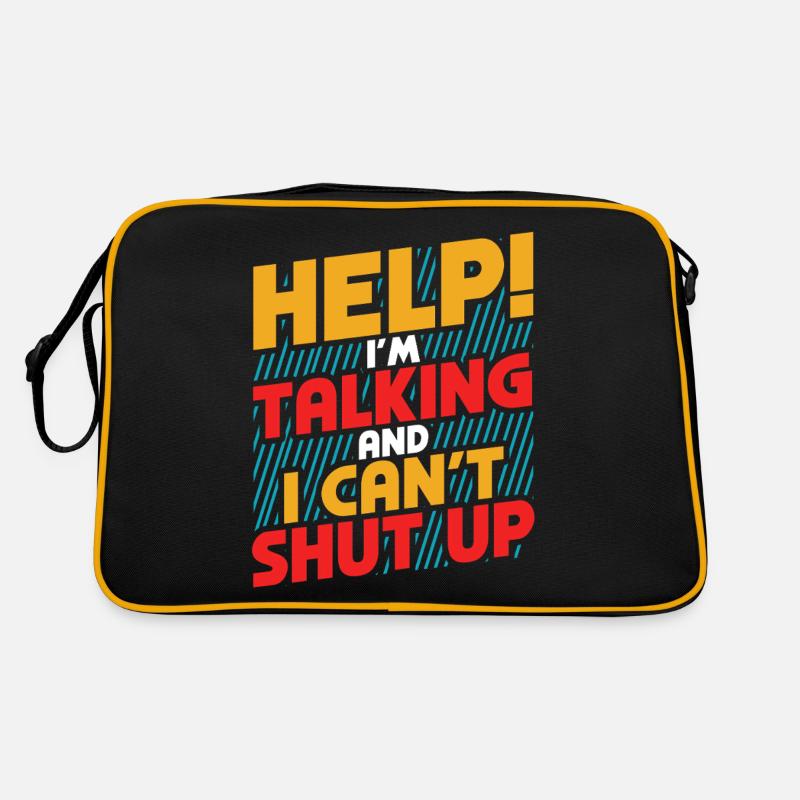 Help! I'm talking and I can't stop Retro Bag
