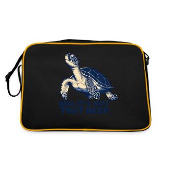 Tortue détendue – pure relaxation profonde - Sac Retro - noir/or - Dos