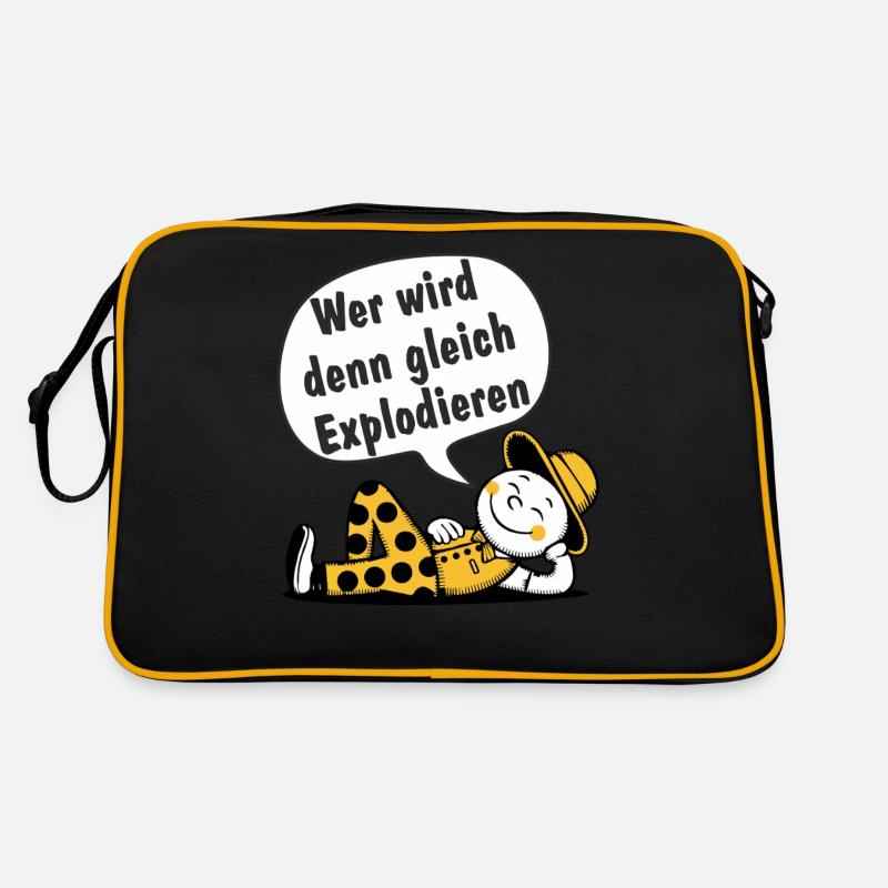 Wer wird den gleich Explodieren Retro Tasche