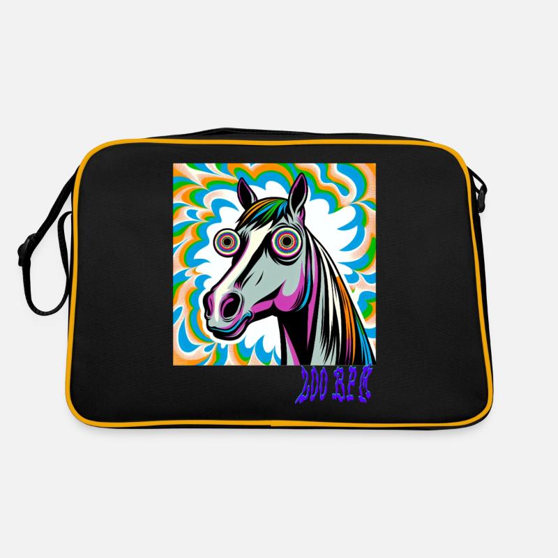 Techno Rave with Horse 200 BPM Retro Bag