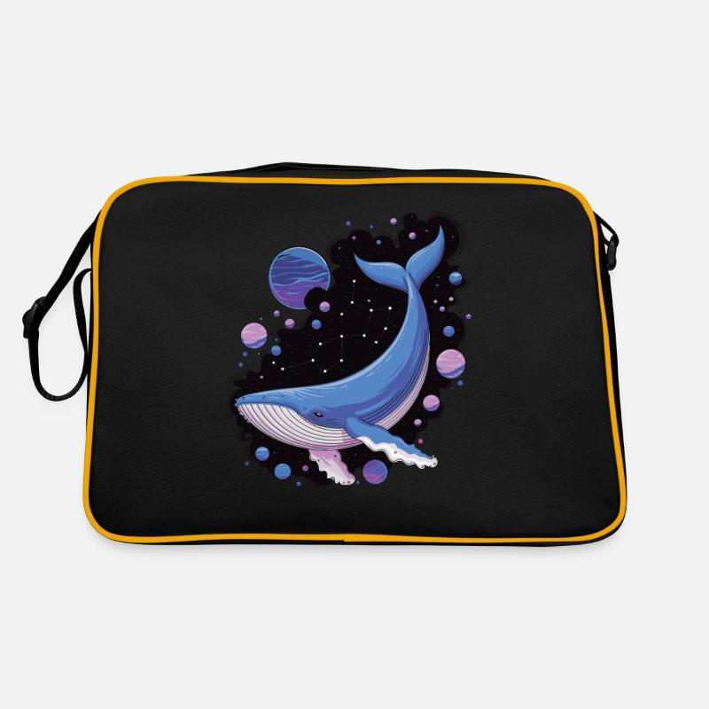 Whale in the Galaxy Retro Bag