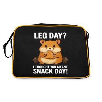 Hamster - Retro Bag - black/gold - Back