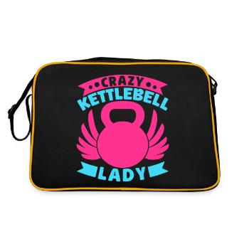 Fanatiques de fitness Crazy Kettlebell Lady - Sac Retro - noir/or - Dos