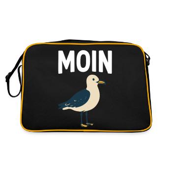 Moin Seagull - Retro Bag - black/gold - Back