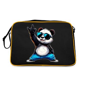 Panda - Sac Retro - noir/or - Dos