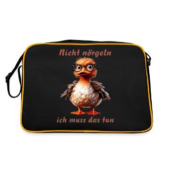 Ne me harcèle pas, je dois faire ça - Sac Retro - noir/or - Dos