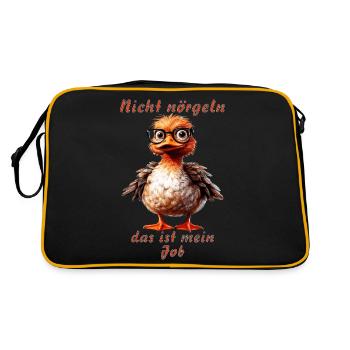Ne vous emrangez pas, c’est mon boulot - Sac Retro - noir/or - Dos