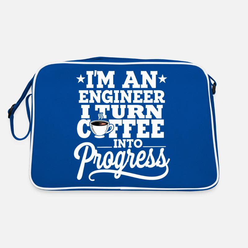 Ingénieur Je transforme le café en ingénierie du progrès Sac Retro