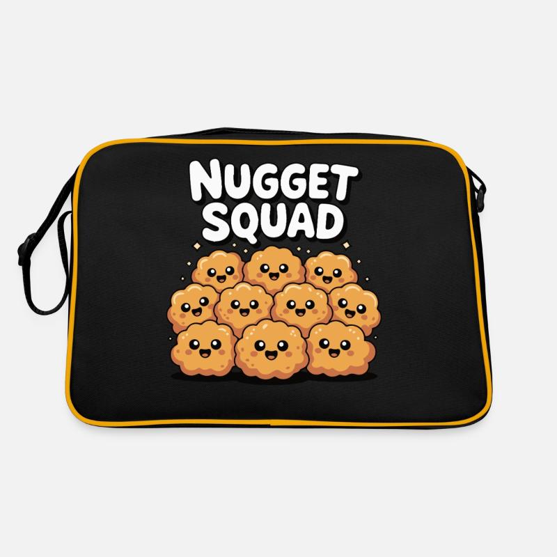 Chicken Nugget Squad Lustiges Essen Feinschmecker Fleisch Retro Tasche