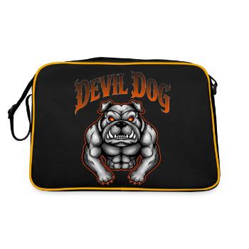 CHIEN DIABLE - Sac Retro - noir/or - Dos