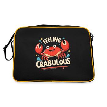 Feeling Crabulous - Retro Bag - black/gold - Back