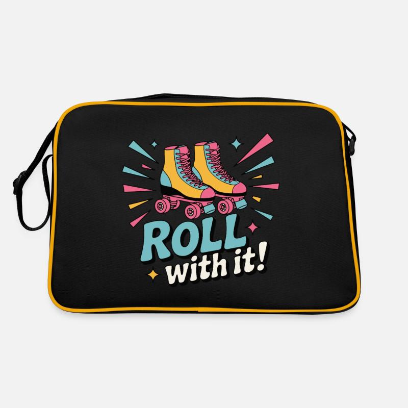 ROLLERSKATES, ROLL WITH IT Retro Bag