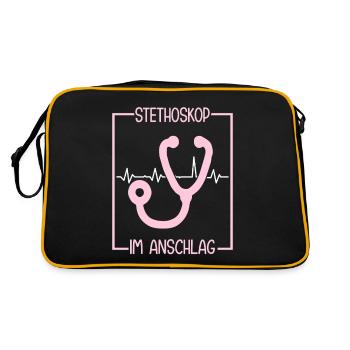 MFA Stethoscope Medical Assistant - Retro Bag - black/gold - Back