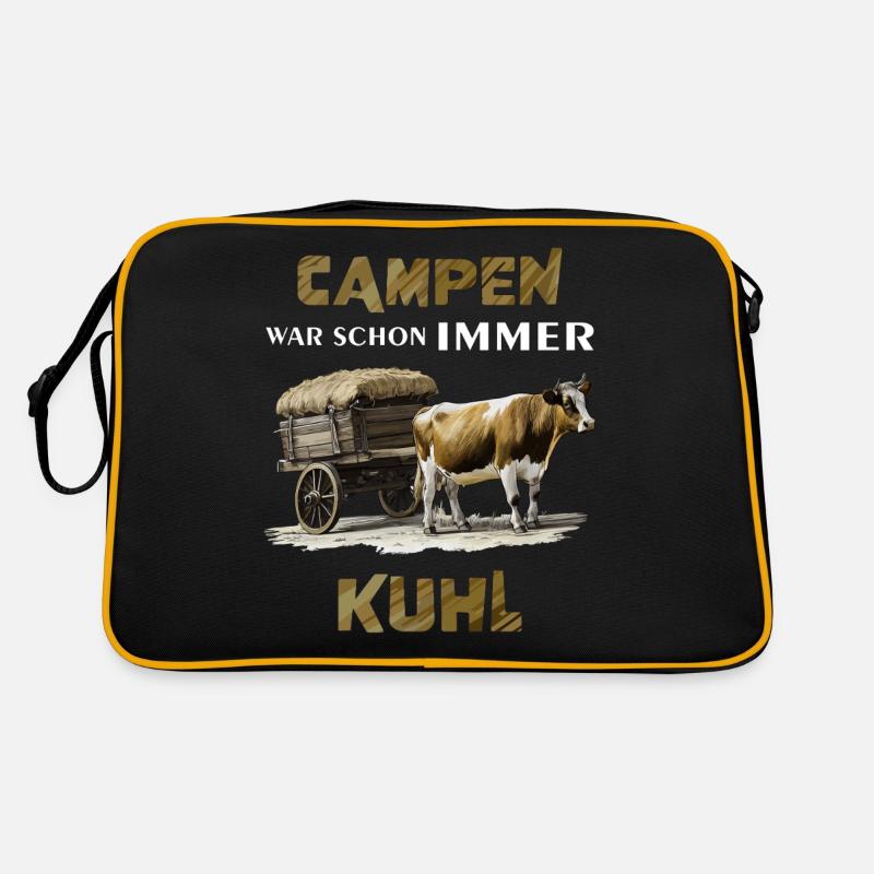 COW WAGON CAMPING HAS ALWAYS BEEN COOL Retro Bag
