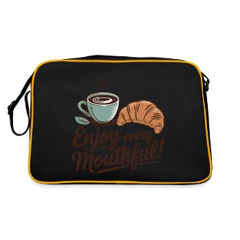 EINE BÄCKEREI UND KAFFEE - Retro Tasche - Schwarz/Gold - Hinten