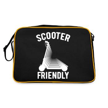 Scooter Friendly E-Scooter, Scooter avec batterie - Sac Retro - noir/or - Dos