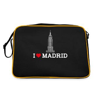 I Lover Madrid Cool State Paris Drapeau Coeur Amant - Sac Retro - noir/or - Dos