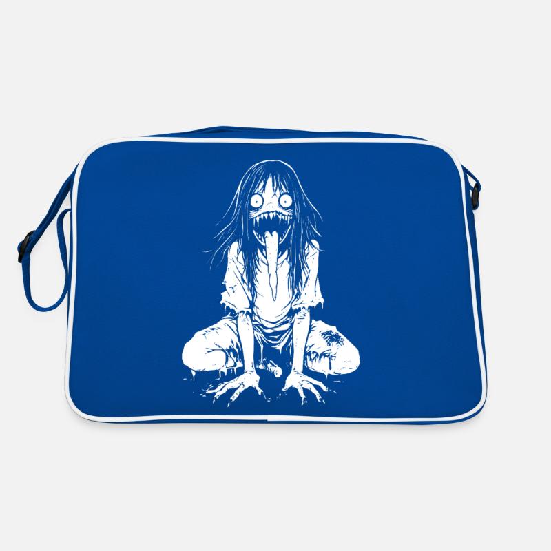 Dämonisches Mädchen – J-Horror Creep Design Retro Tasche