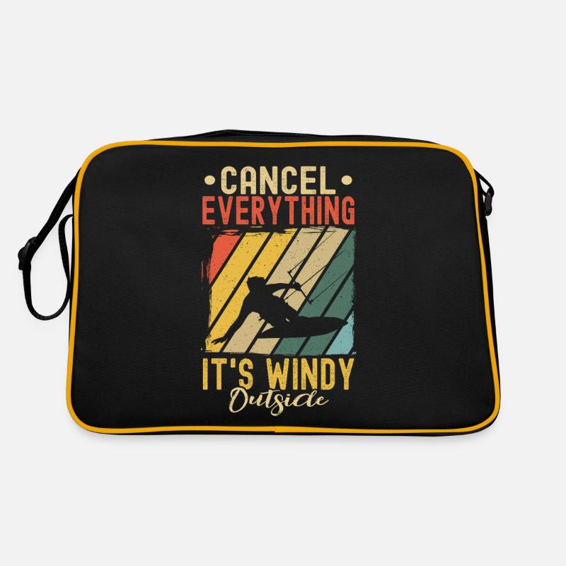 Kitesurfing Cancel everything, it's windy outside Retro Bag