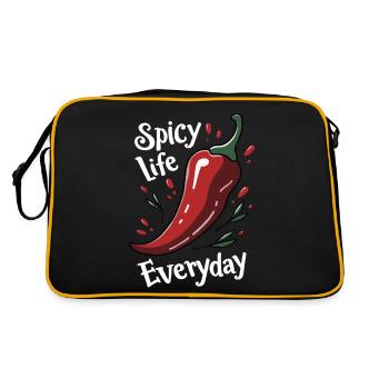 Spicy Life – Chili Vibes pour tous les jours - Sac Retro - noir/or - Dos