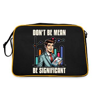 statisticien Ne soyez pas méchant soyez analyste de données - Sac Retro - noir/or - Dos